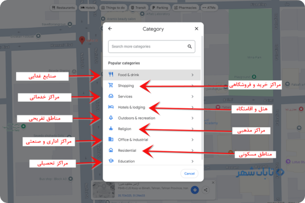 مرحله هشتم (انتخاب دسته بندی)