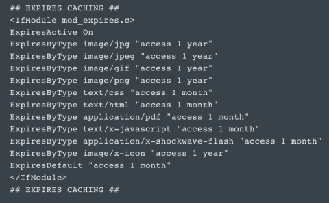 Caching مرورگر را فعال کنید